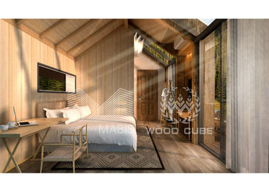 1つの寝室のタイプ プレハブの木の家、モダンなデザインのプレハブの丸太の家